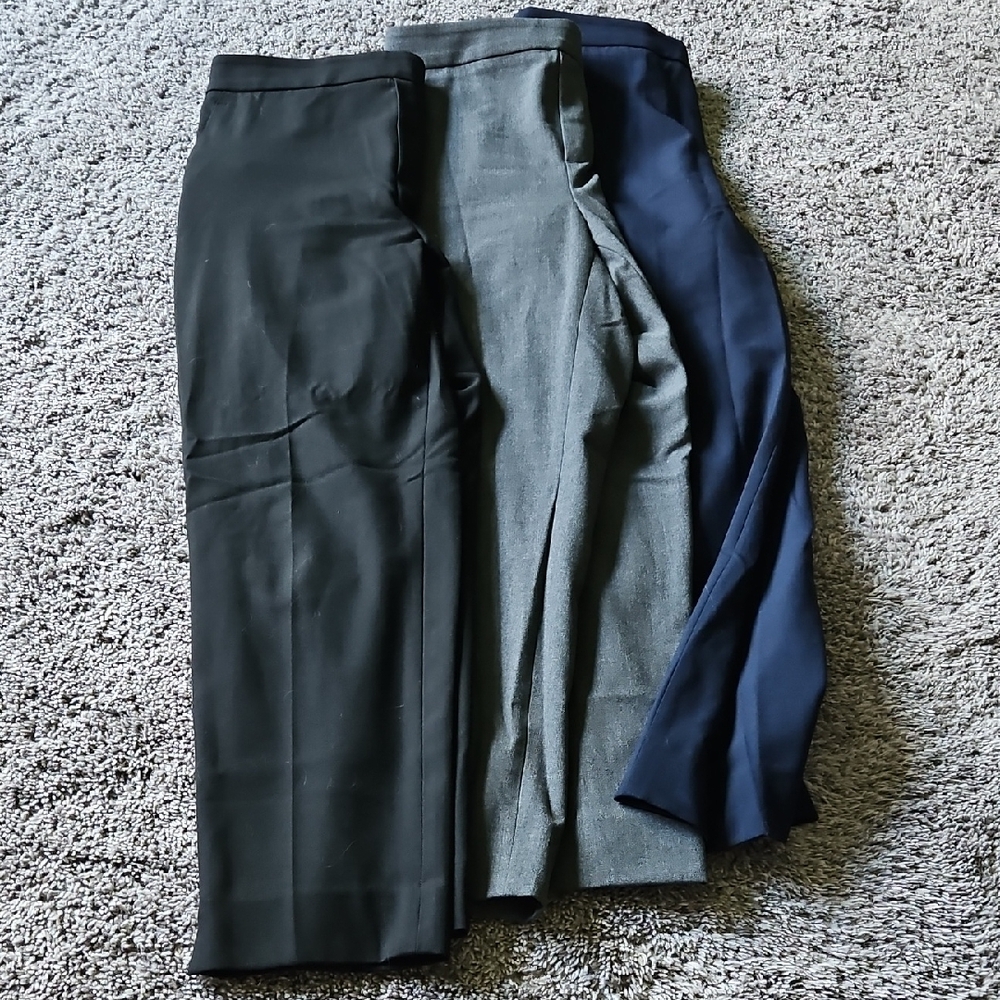 Banana Republic Black and Gray Dress Pants Tailored Fit